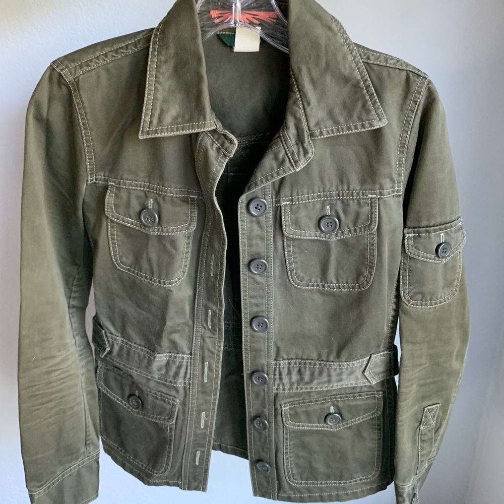 JCrew olive green jacket
